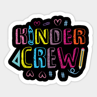 kinder crew kindergarten preschool teacher Sticker